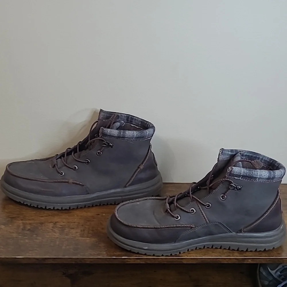 Hey Dude Dark Brown BRADLEY Classic Boots size 12